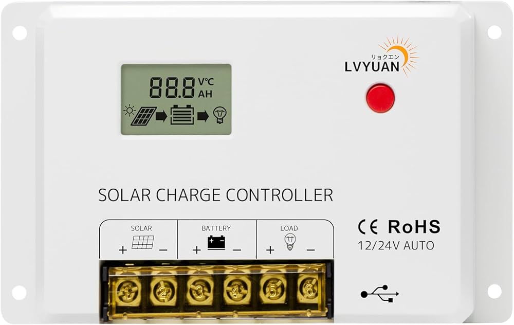Amazon | 【リチウム電池活性化】 LVYUAN(リョクエン) PWM 20A