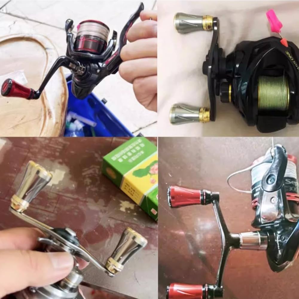 Amazon.co.jp: VISPREA 合金製ノブ パワー リール ハンドル ノブ