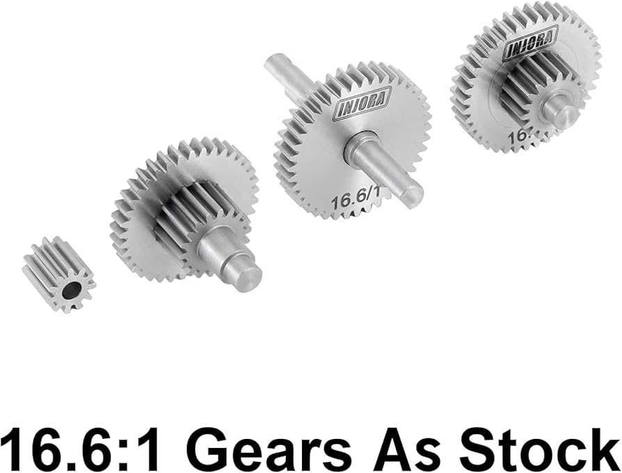 Amazon.com: INJORA 15g Stainless Steel 16.6:1 Transmission Gear