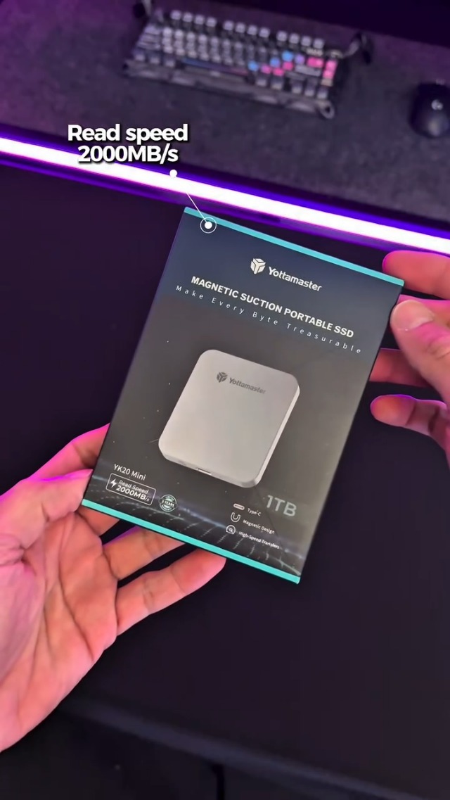 Amazon.co.jp: Yottamaster 1TB SSD 外付け磁気、最大2000MB/s USB 3.2