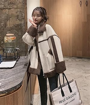 Amazon | [BLZXIAN] ムートンコート レディース ボアコート 毛ラシャ