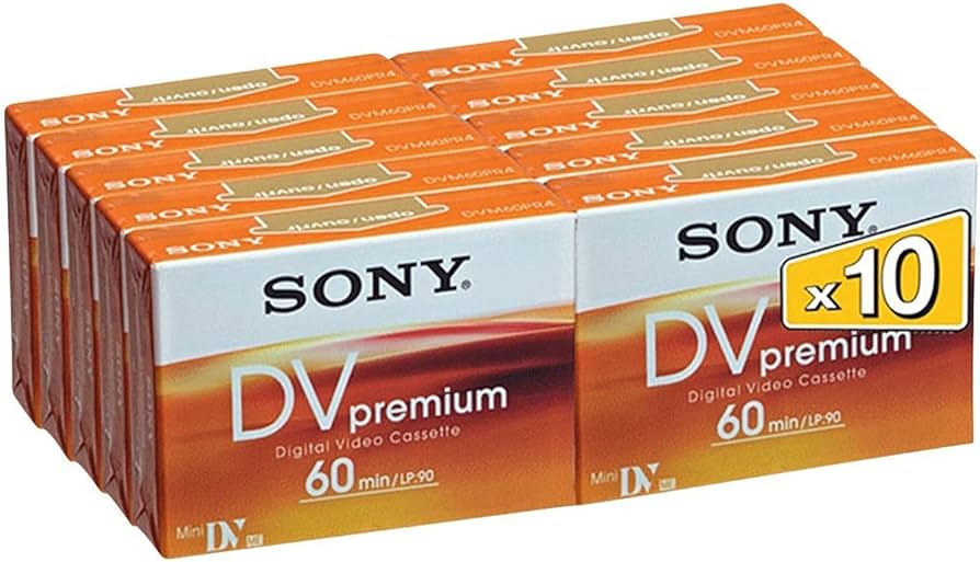 Amazon | Sony dvc60prl Mini DVテープ60分プレミアムデータ