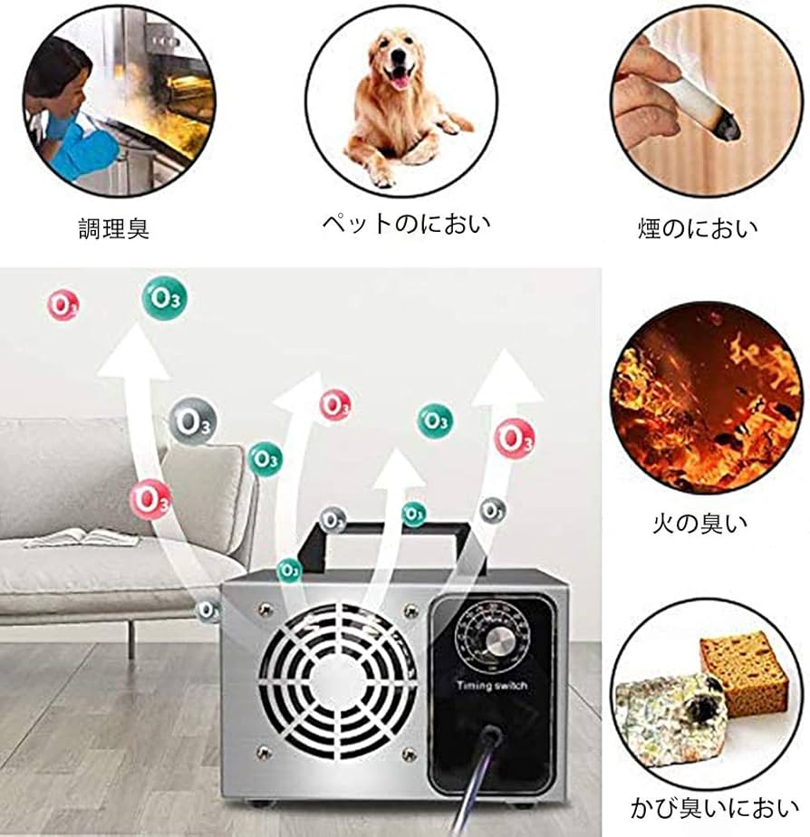 Amazon | オゾン発生器 オゾン脱臭器 60分タイマー 空気清浄機 業務用