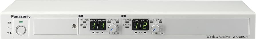 Amazon | パナソニック 800 MHz帯ワイヤレス受信機(2波用) WX-UR502