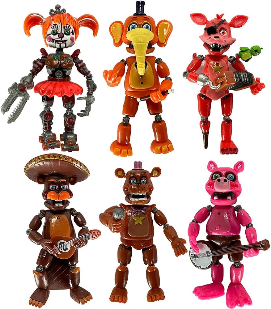 Amazon.co.jp: FNAF フィギュアファイブナイツゲーム関節フィギュア