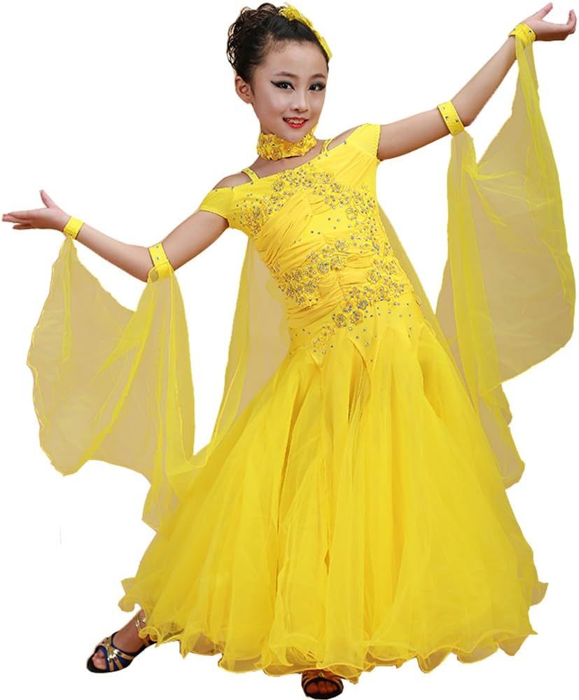 Amazon.co.jp: 社交ダンス 衣装 キッズ キッズ ダンス 衣装 ジュニア