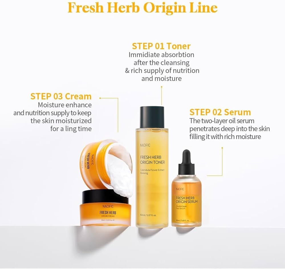 Amazon.com: NACIFIC Fresh Herb Origin 4 Pieces Skincare Set