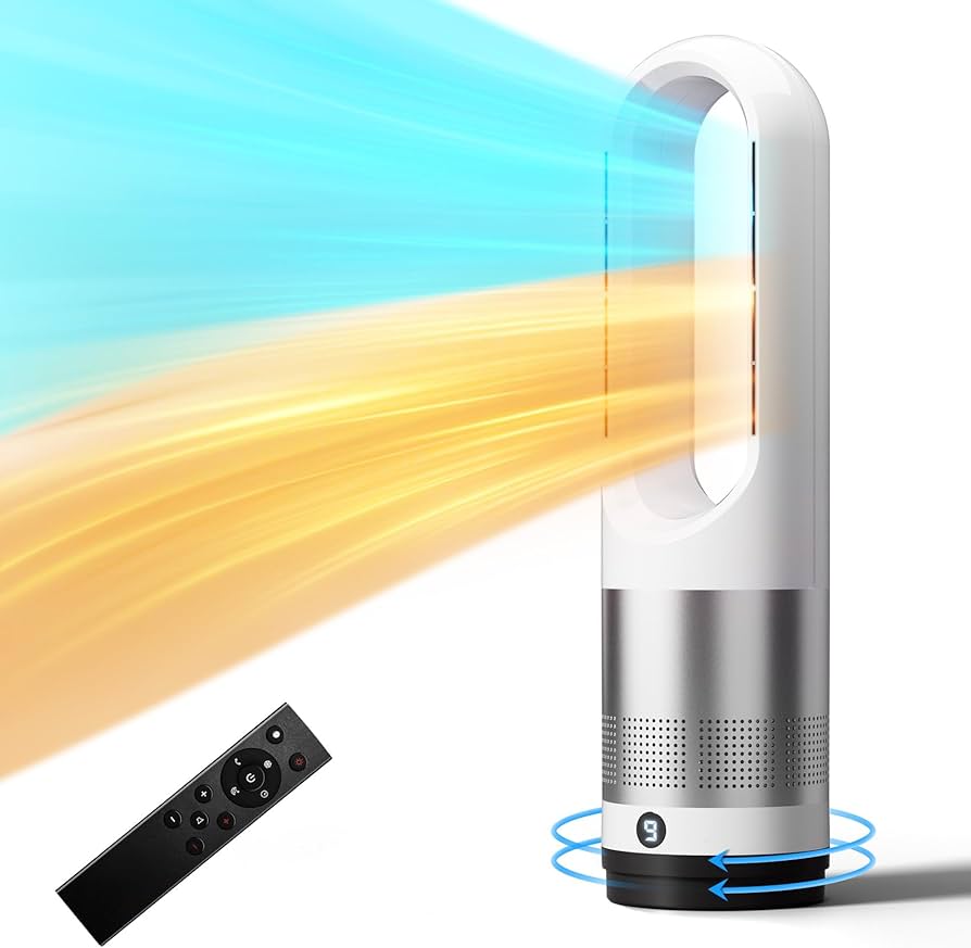 Amazon | セラミックヒーター【通年使え・瞬間速暖】タワーファン 8