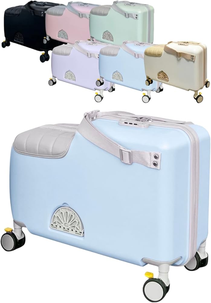 Amazon | キッズトラベル 子供が乗れるキャリーケース 子供スーツ