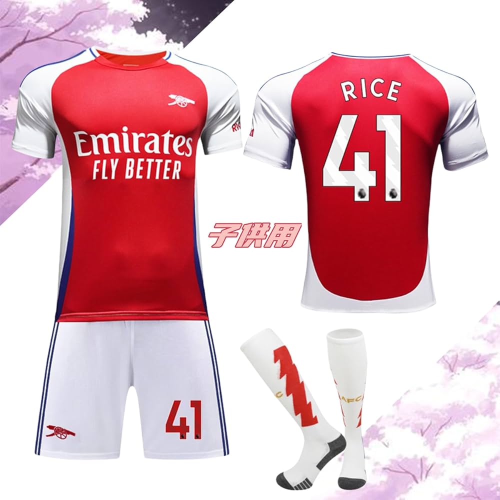 アーセナル 23/24 ホームレプリカユニフォーム デクラン・ライス41番