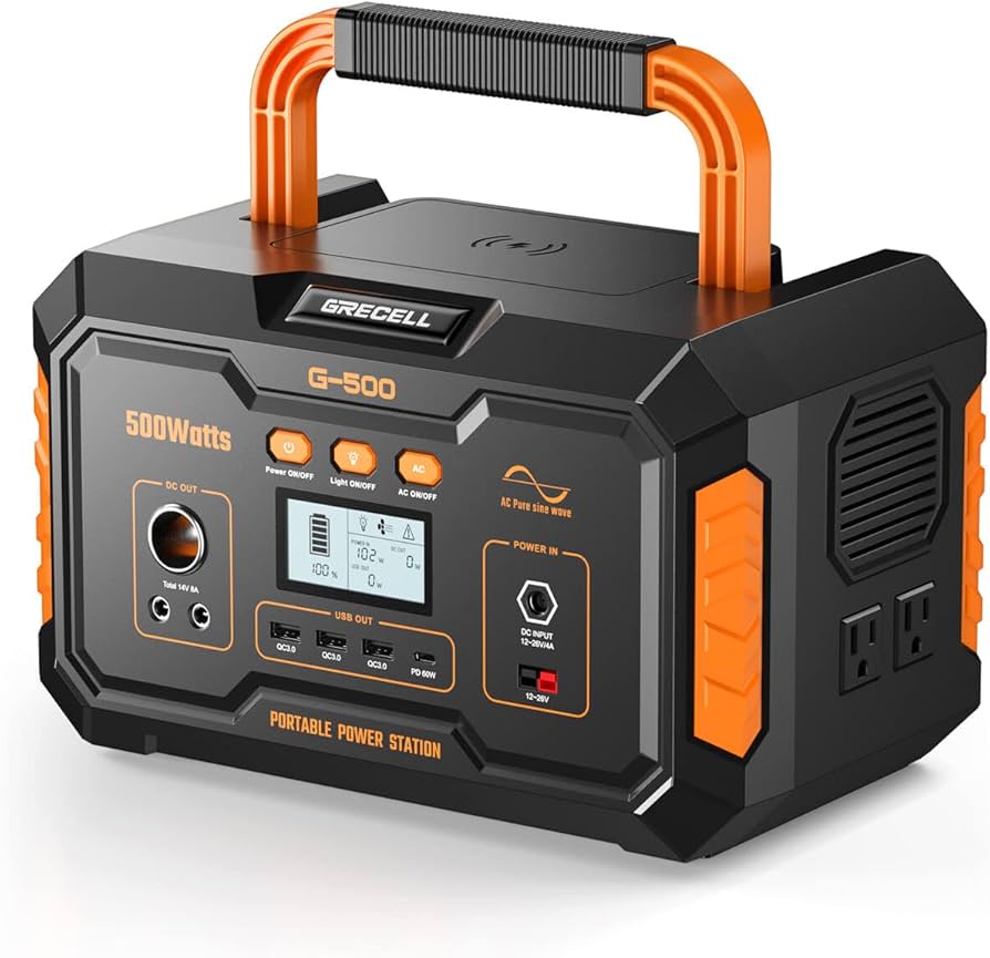 Amazon.co.jp: ポータブル電源 大容量 500W GRECELL 140400mAh/519wh