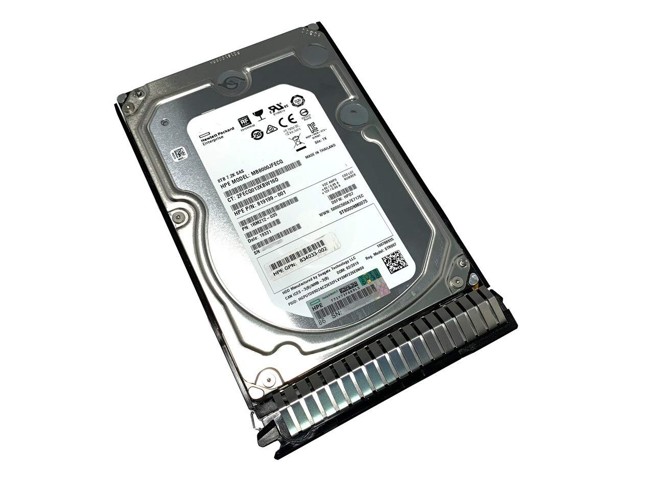 Amazon.com: HPE 819201-B21 8TB 12G SAS 7.2K LFF 512E SC MDL Hard