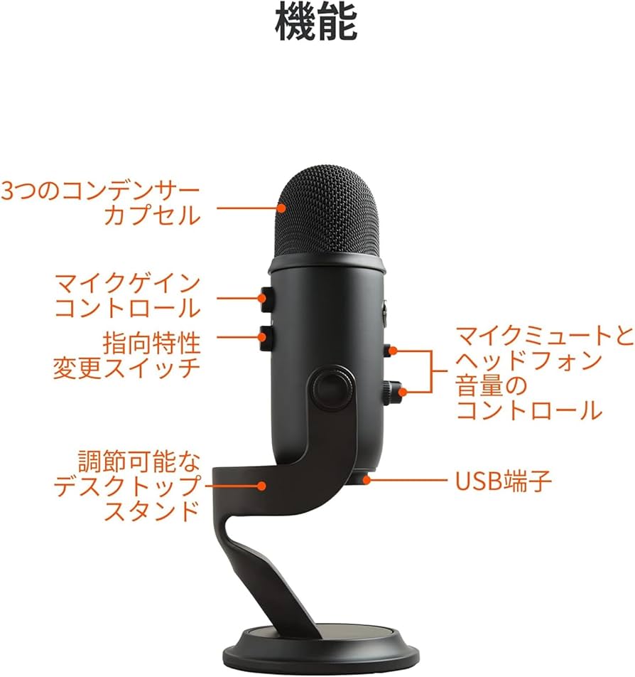 Amazon.co.jp: 【整備済み品】 Logicool G Blue Yeti ゲーミングマイク