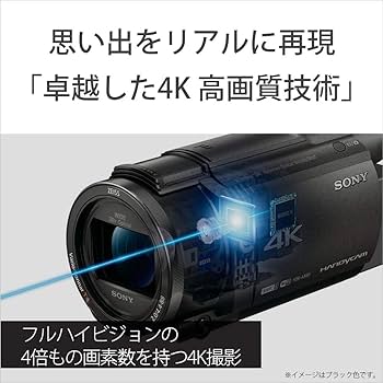 Amazon.co.jp: Sony 4K Handycam Camcorder FDR-AX60 Black 64GB Built
