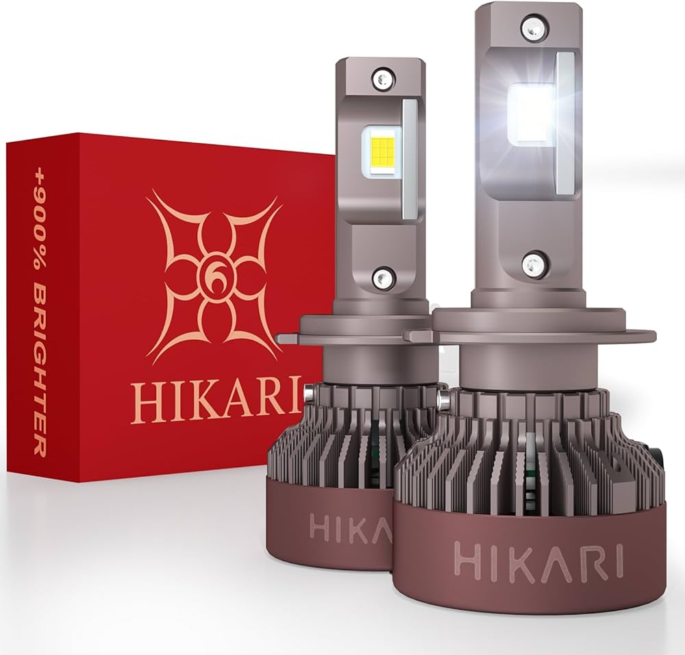 Hikari 2026 Darkenex H7 LED Headlight Bulbs 60000LM, 65W Evobeam2