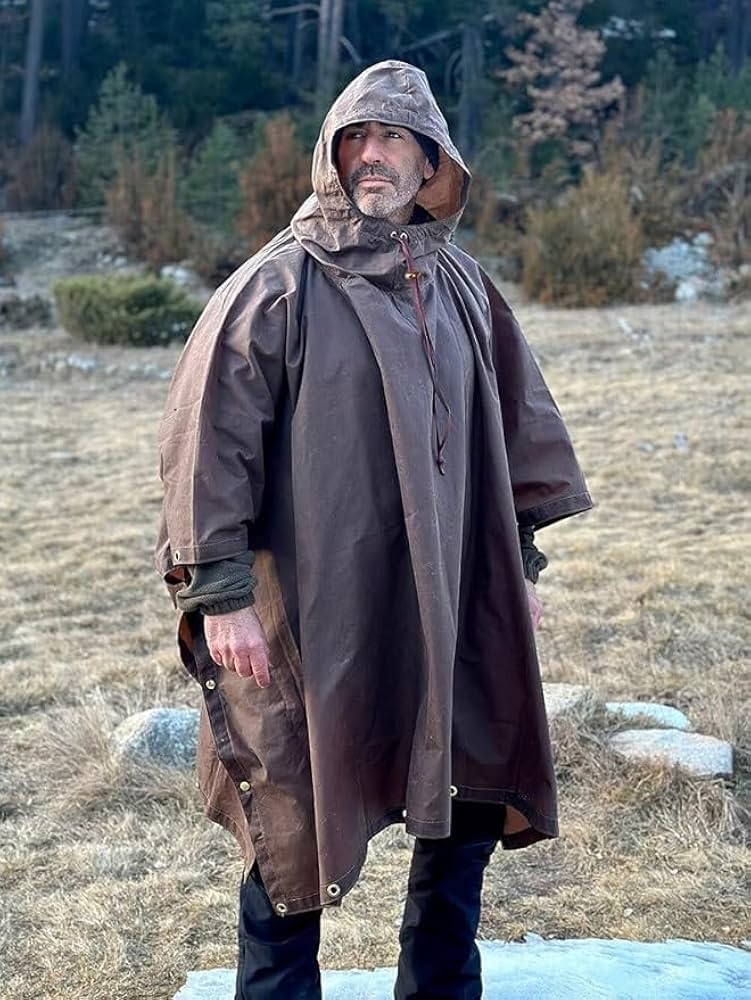 Amazon.co.jp: BUSHCRAFTSPAIN Bushcraft Spain OILSKIN ポンチョ