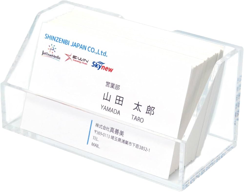 Amazon.co.jp: BBEST アクリル 名刺スタンド 1個入り 名刺立て 名刺