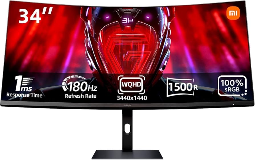 Amazon.com: XIAOMI Curved Gaming Monitor 34-inch 180Hz High Reshed