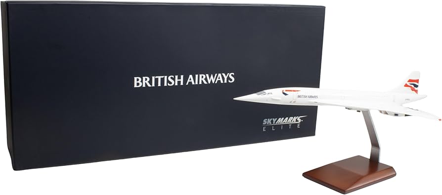 Amazon.com: SkyMarks Elite British Airways Concorde 1/100 Scale
