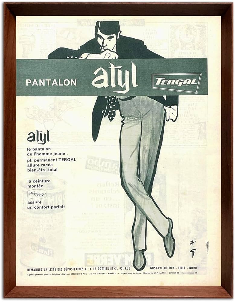 Amazon｜ルネ・グリュオー メンズファッション 1960年代 フランス