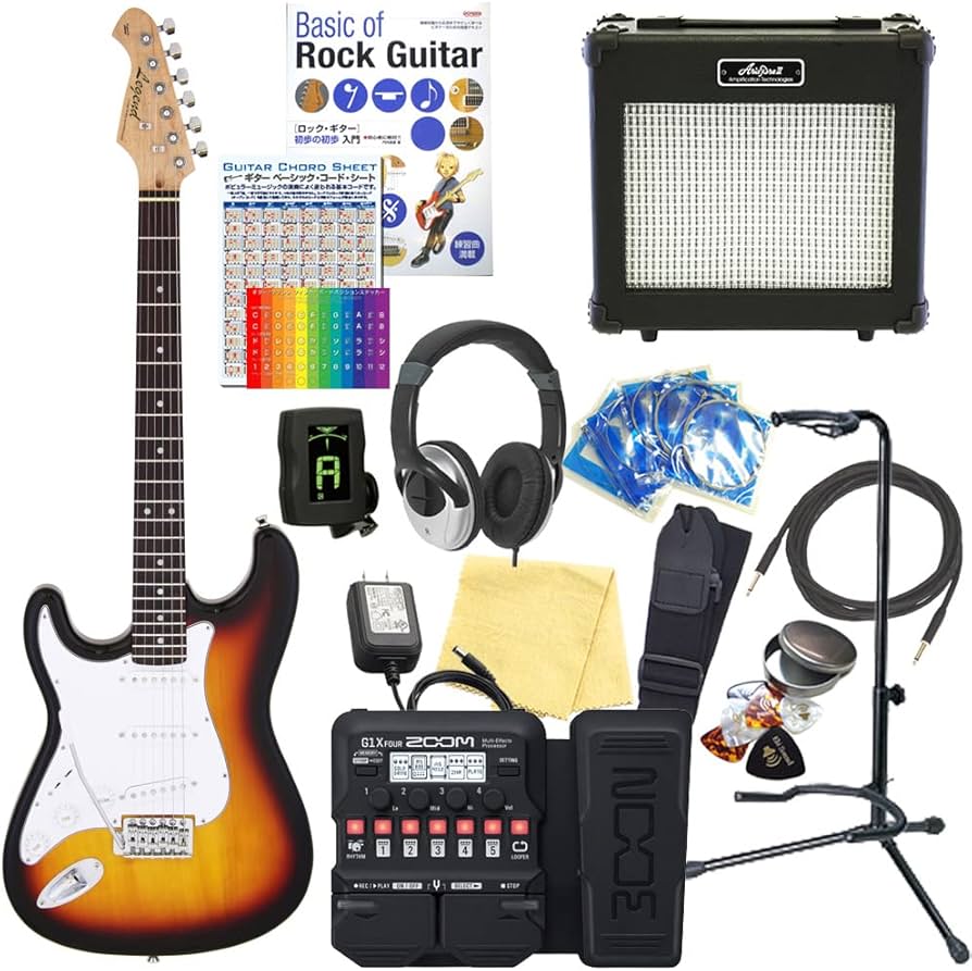Amazon | エレキギター 左利き 初心者セット ストラトキャスタータイプ