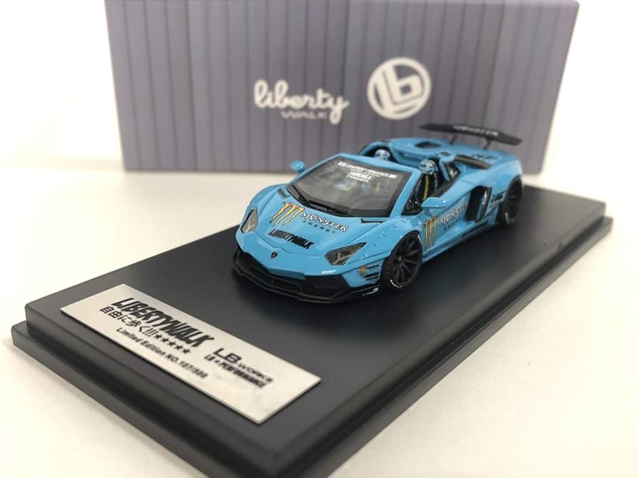 Amazon | ミニカー LIBERTY WALK LB-WORKS 1/64 ブルー/MONSTER