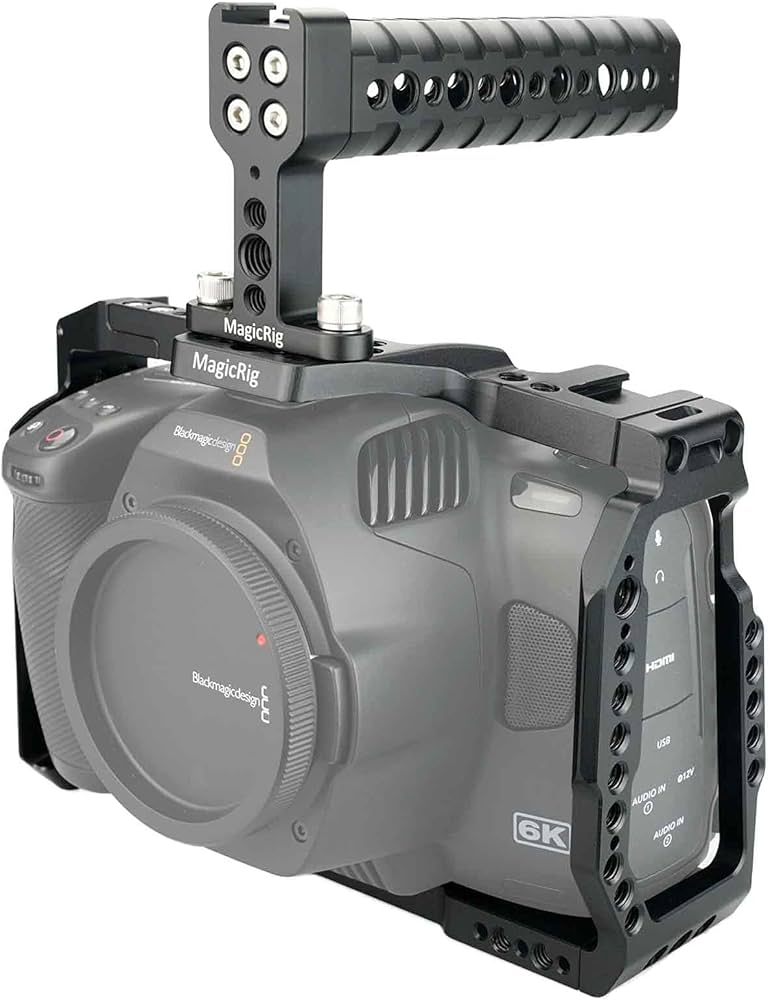 Amazon.com : MAGICRIG BMPCC 6K Pro Cage with Top Handle Only for