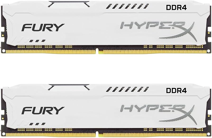HyperX Fury White 32GB 2666MHz DDR4 CL16 DIMM Kit of 2