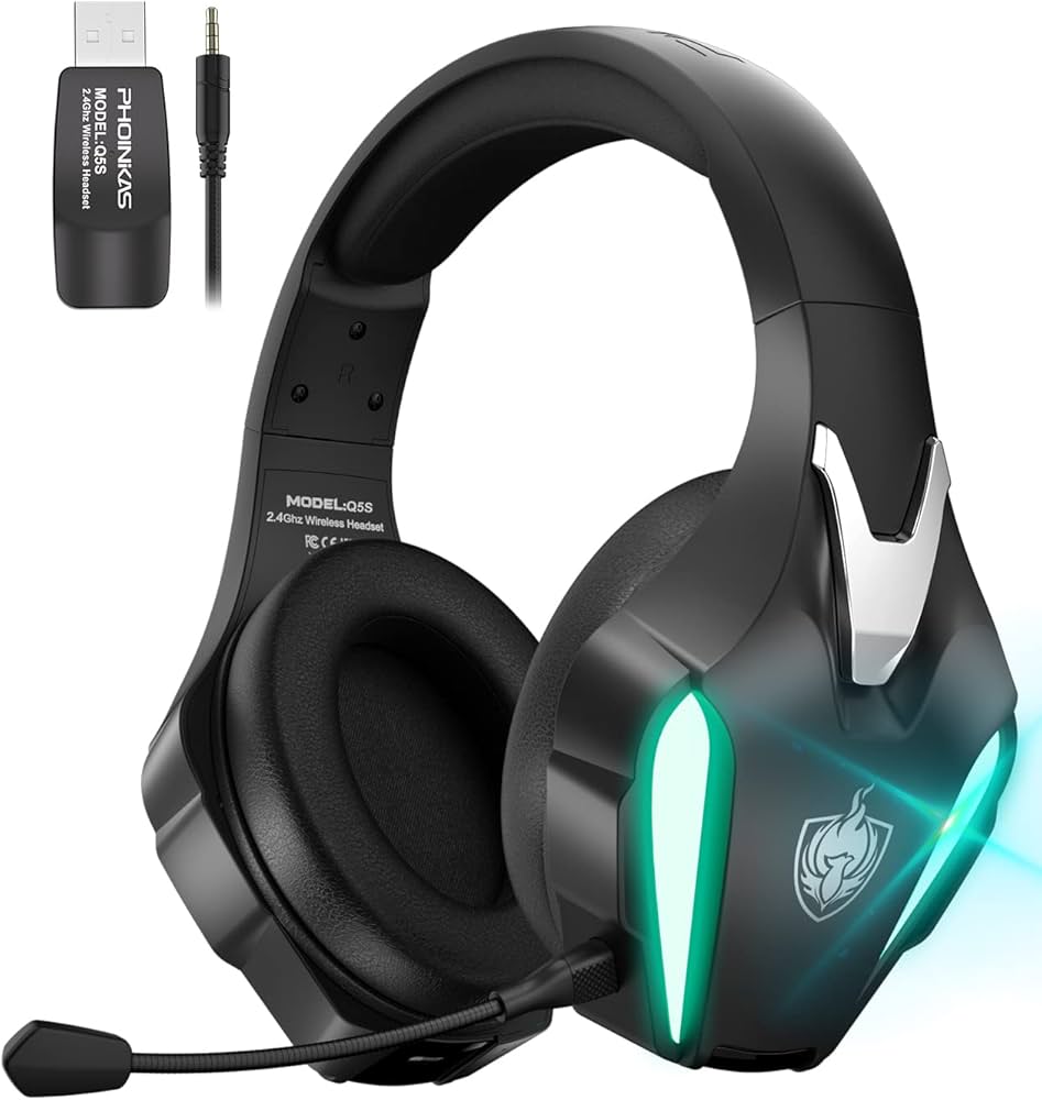 Amazon.co.jp: ゲーミングヘッドセット マイク付き 無線 7.1ch 超低