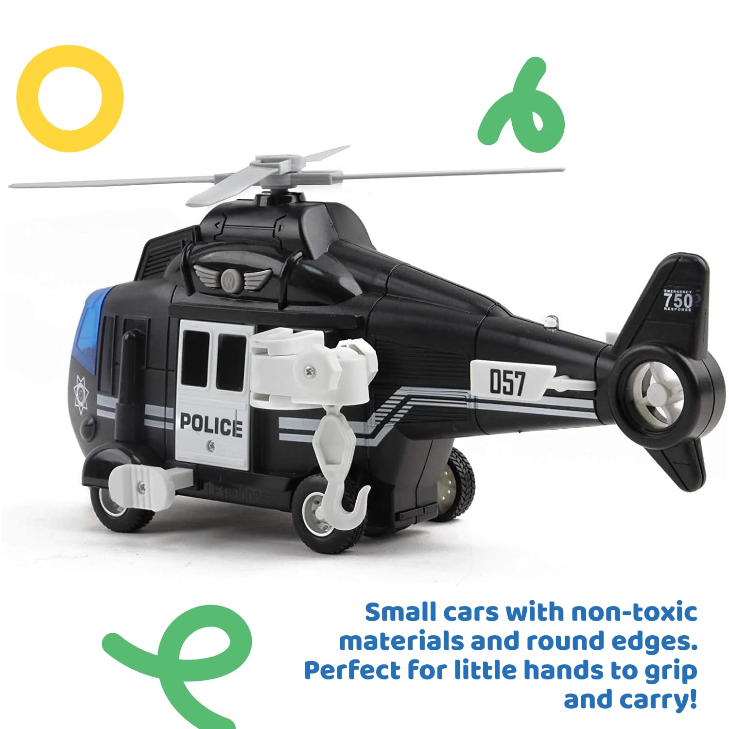 Amazon.co.jp: フリクションパトカー緊急車両おもちゃセット、パトカー