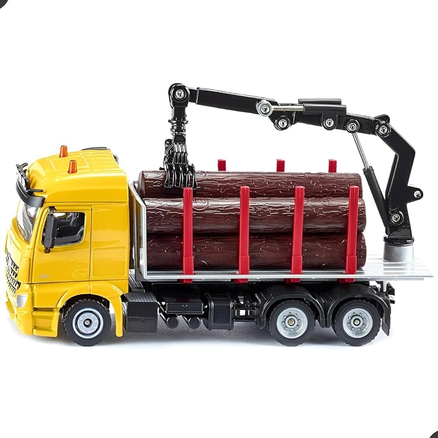 Amazon | ジク (SIKU) 木材運搬トレーラー 1：50 3歳頃 SK2714