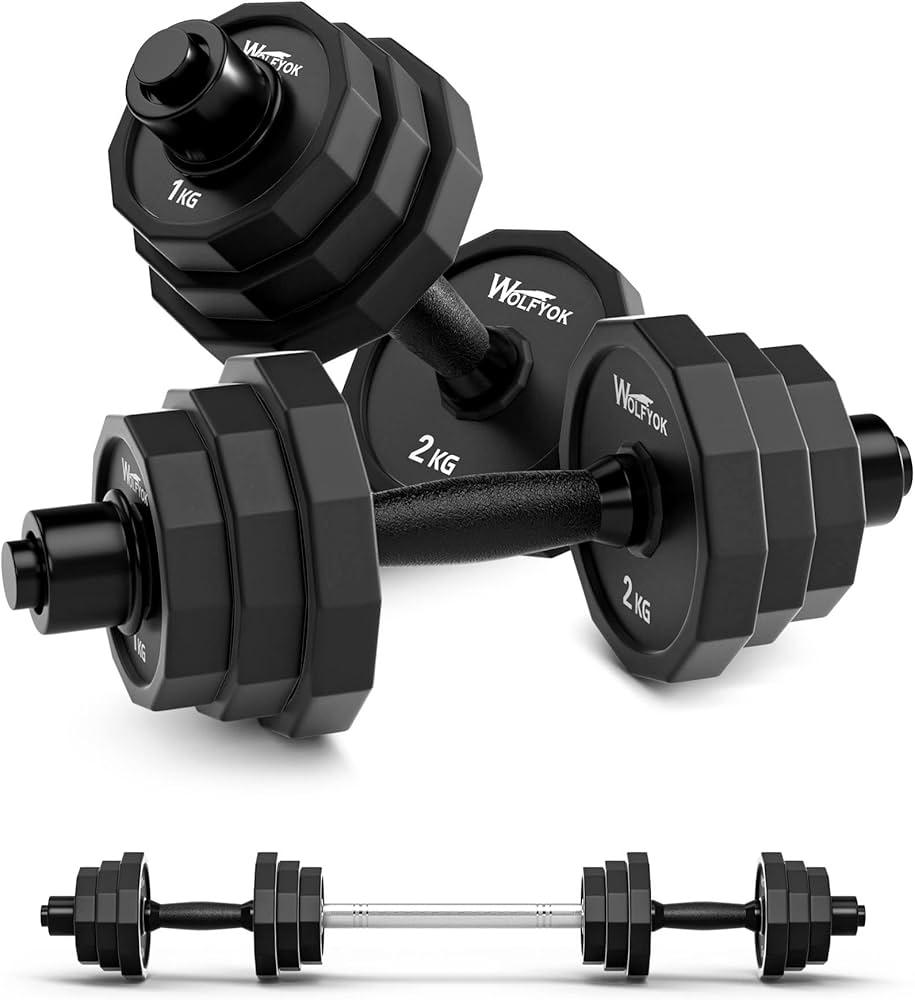 Amazon | ダンベル 可変式 スチール製 20kg 30kg 40kg 2個セット