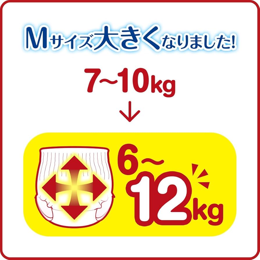 Amazon | 【パンツ Mサイズ】マミーポコパンツ (6~12kg)56枚 【Amazon