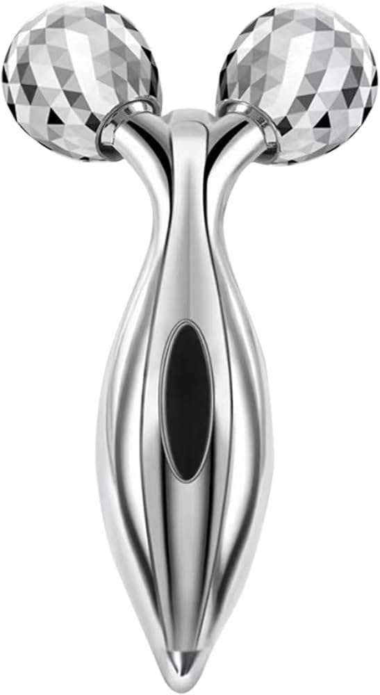 Amazon.co.jp: ウィキャン【3D美顔ローラー シルバー】Y字型美容