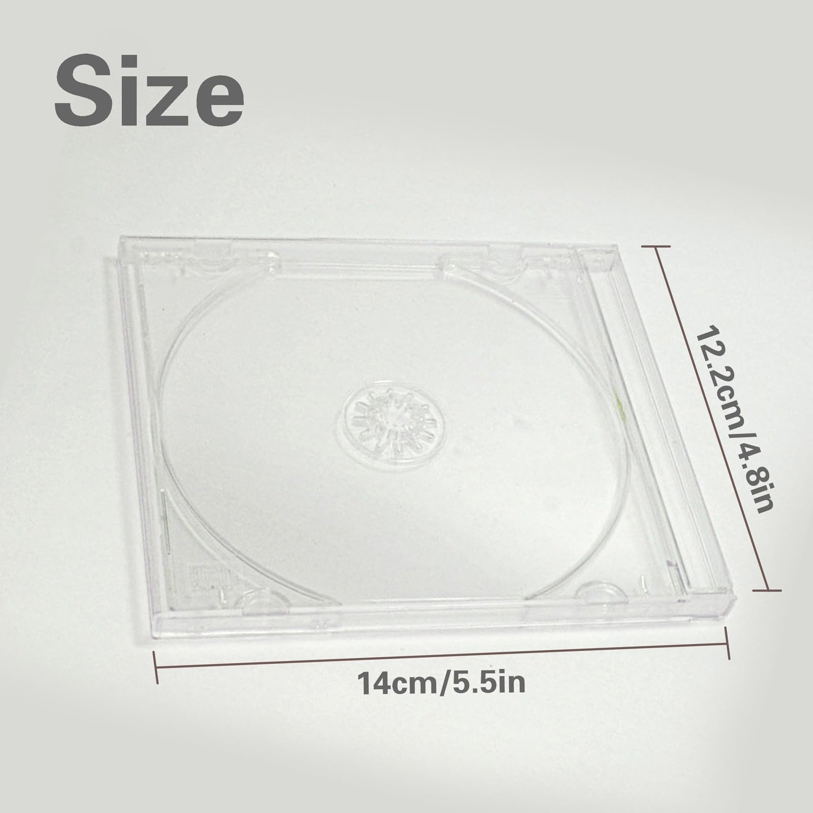 Amazon.co.jp: 12個 プラスチック CD ジュエルケース 10.4 mm 標準 CD