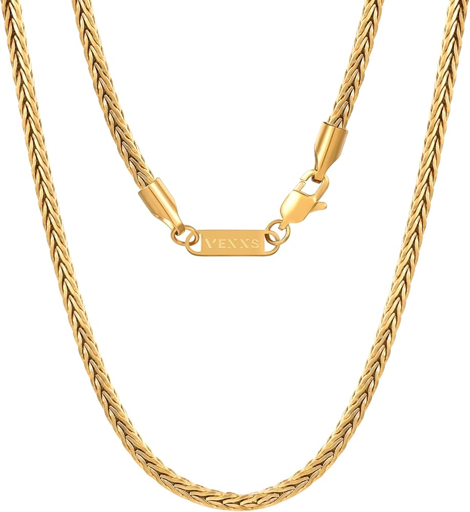 Amazon | [VEXXS] フォックステイル ネックレス チェーン メンズ 幅3mm