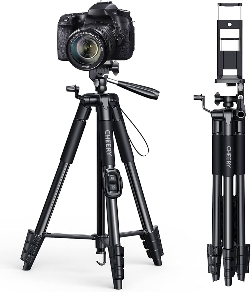 Amazon | 三脚 スマホ三脚 タブレット ビデオカメラ リモコン付き 5