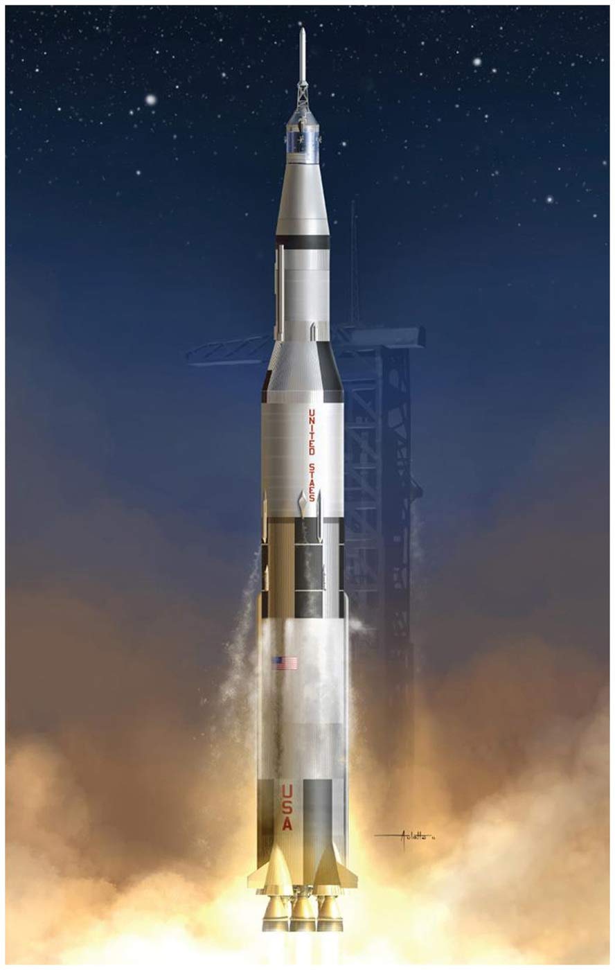 Amazon | ドラゴン 1/72 アポロ11号 サターンV型ロケット プラモデル