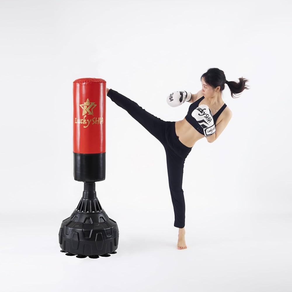 Amazon | 【Lucky SHIA】 サンドバッグ 自宅用 自立型 自宅 スタンド