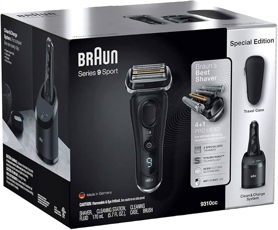 Amazon | Braun Series 9 スポーツシェーバー クリーン&チャージ