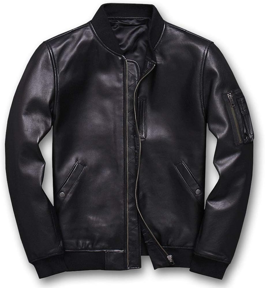 Amazon | [N++A] 羊革 シープスキン USAAF TYPE MA-1 フライト