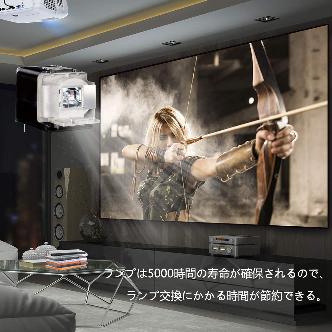 Amazon.co.jp: Rich Lighting プロジェクター 交換用 ランプ VLT