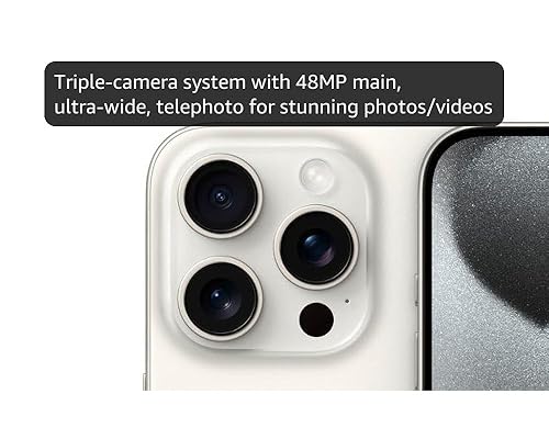 Amazon.com: Apple iPhone 15 Pro, 512GB, White Titanium - Unlocked