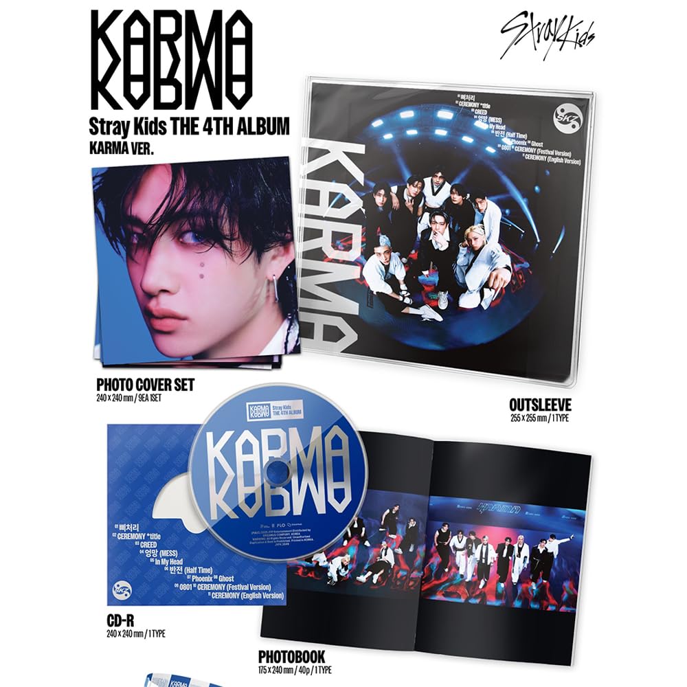 Amazon.com: (3 ver. Set) STRAY KIDS - [KARMA] 4th Studio album