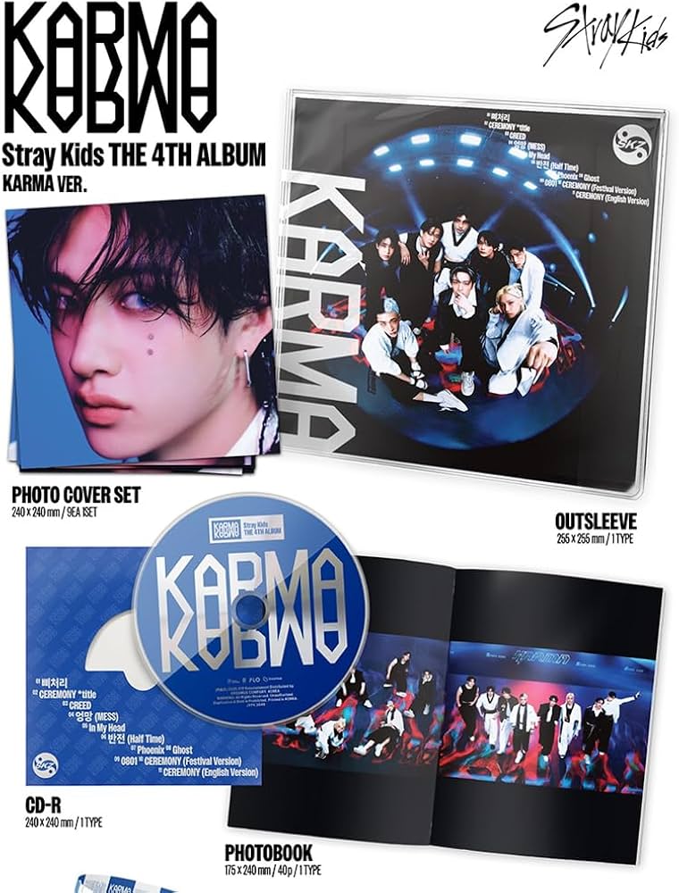 Amazon.com: (3 ver. Set) STRAY KIDS - [KARMA] 4th Studio album