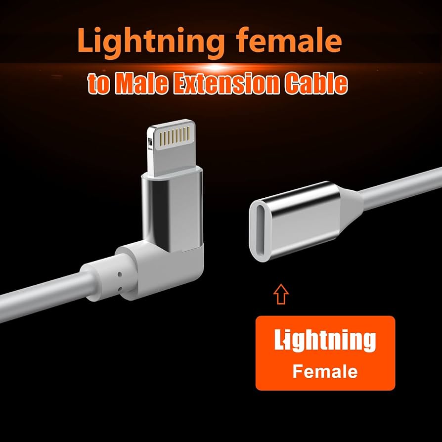 Amazon.co.jp: iPhone充電器延長ケーブル、[Apple MFi認証] 90度