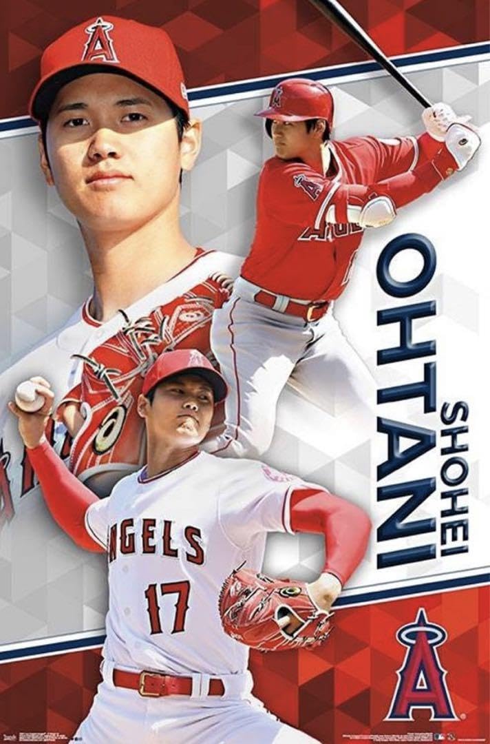 Amazon.co.jp: 大谷翔平 二刀流 オフィシャルポスター ロサンゼルス