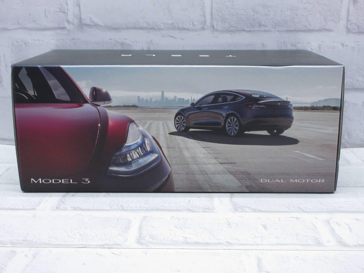 Amazon | ミニカー 1/18 テスラ TESLA モデル3 MODEL3 パールホワイト