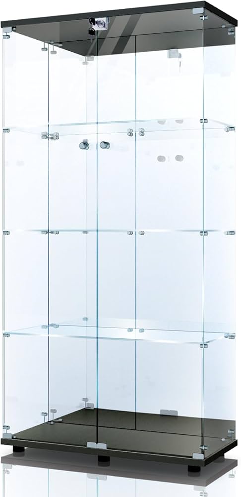 Amazon.co.jp: 生活グッズラボ ショーケース ガラスケース 背面ミラー