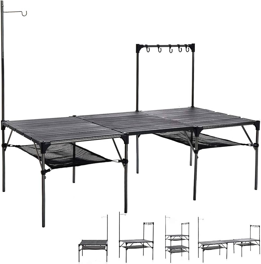 Amazon | Soomloom 折り畳み式テーブル アルミ製 アウトドア用